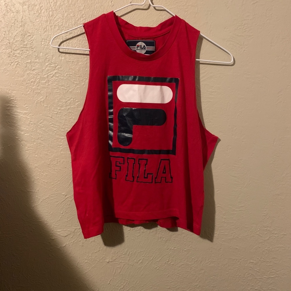 FILA cropped and sleeveless top